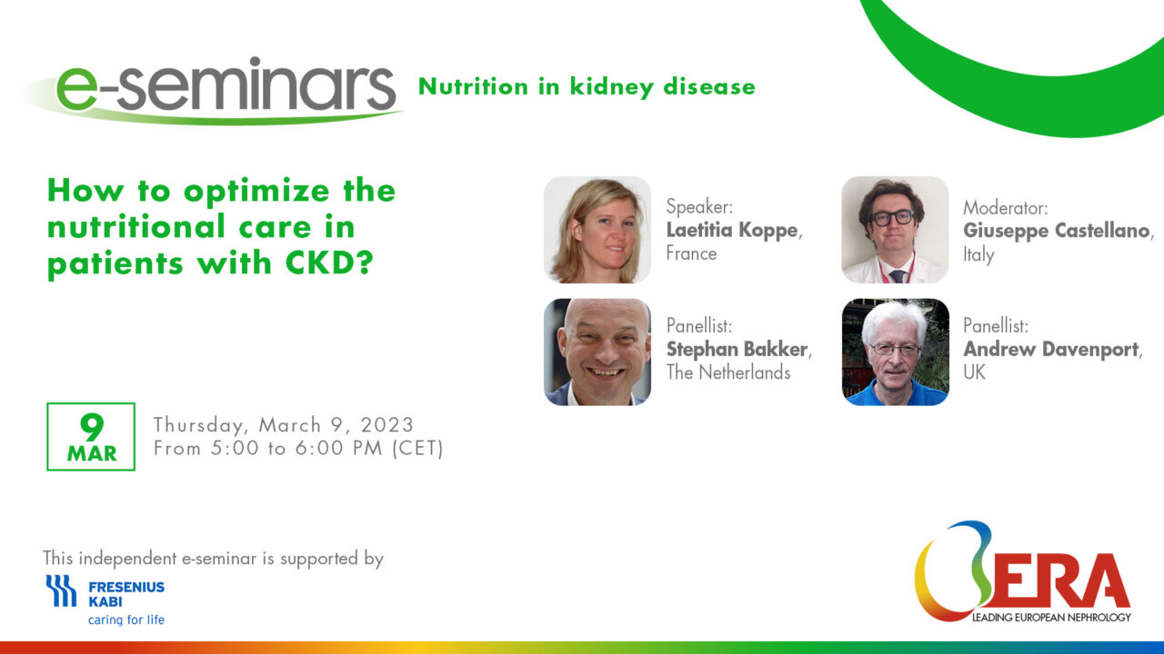 How to optimize the nutritional care in patients with CKD?